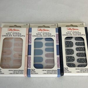 Sally Hansen Salon Effects Nail Strips Set of 3 Variety Pack